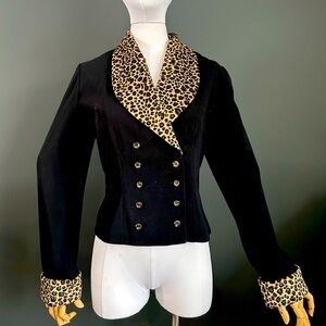 1990s Leopard Blazer
